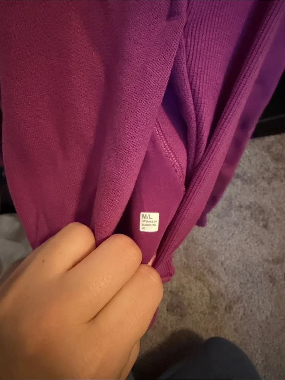 Lululemon Magenta Neck mockneck Sweater